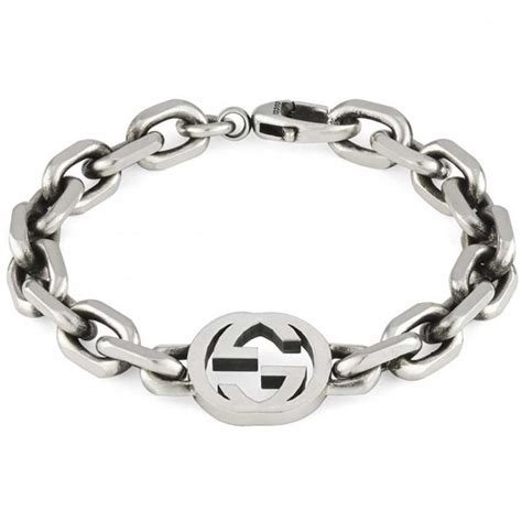 gucci interlocking silver bracelet.